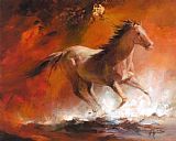 Wild Prints - Wild Horses I by willem haenraets