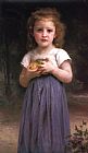 William Adolphe Bouguereau Little Girl Holding Apples in Her Hands