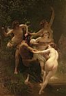 Nymphs and Satyr by William Adolphe Bouguereau