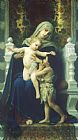 William Adolphe Bouguereau The Virgin, Baby Jesus And Saint John The Baptist painting