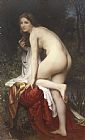 William Adolphe Bouguereau Woman Bathing painting