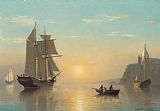 Calm Prints - Sunset Calm in the Bay of Fundy by William Bradford