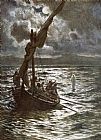 Walking The Plank Prints - Jesus Walking Upon The Sea by William Brassey Hole