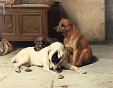 Master Bedroom Prints - Waiting For Master by William Henry Hamilton Trood