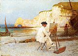 William Henry Lippincott A Painter by the Sea Side