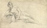William Hogarth Study of a Female Nude