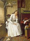 The Parlour of Temptation Prints - Flo Dombey in Captain Cuttle's Parlour by William Maw Egley