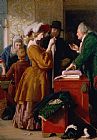 William Mulready Choosing the Wedding Gown from chapter 1 of 'The Vicar of Wakefield' painting