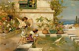 William Stephen Coleman Children Playing with Boats