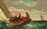 Breezing Up Prints - Breezing Up (a Fair Wind) by Winslow Homer
