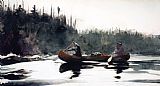 Winslow Homer Guides Shooting Rapids