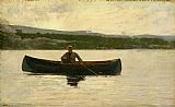 Winslow Homer Playing a Fish