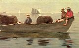 Boys Prints - Three Boys in a Dory by Winslow Homer